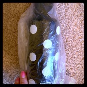 PINK polka dot water bottle